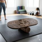 تخته تعادل چوبی بامبو طرح گربه (Bamboo Balance Board - Cat Edition) - تصویر 3