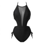 مایو مونوکینی Cupshe مدل Mesh Cutout & Ruched – طراحی مدرن با جزئیات بند‌کشی و پنل توری