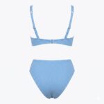 ست بیکینی Cupshe مدل Escaping Blue Underwire – آبی، فنردار و با پایین‌تنه هیپستر - تصویر 2