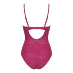 مایو یک‌تکه Cupshe مدل Pink Lurex V-Neck - تصویر 2